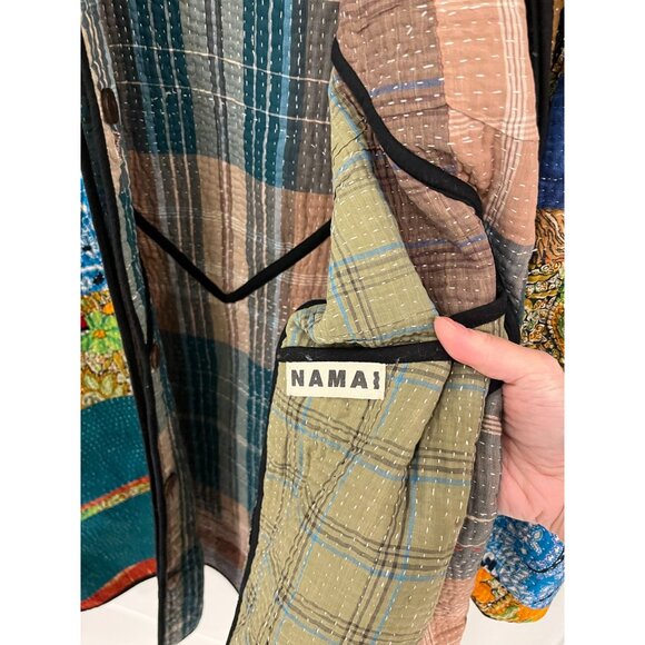 Namai Studio Handmade Original Long Quilt Jacket Coat - Picture 8 of 10